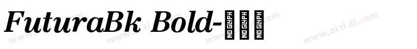 FuturaBk Bold字体转换